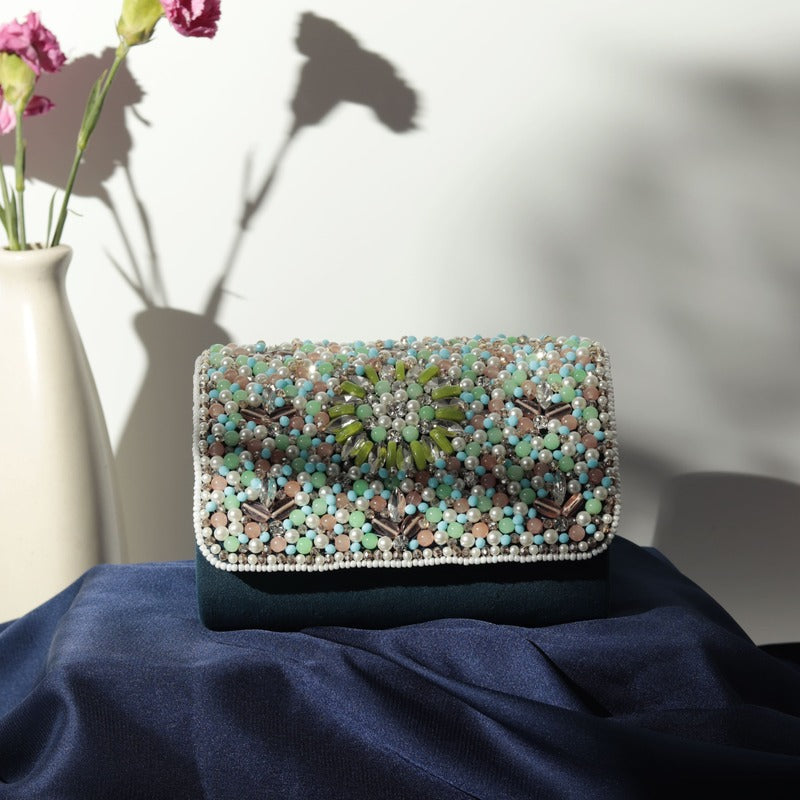 Rainbow clutch bag on sale