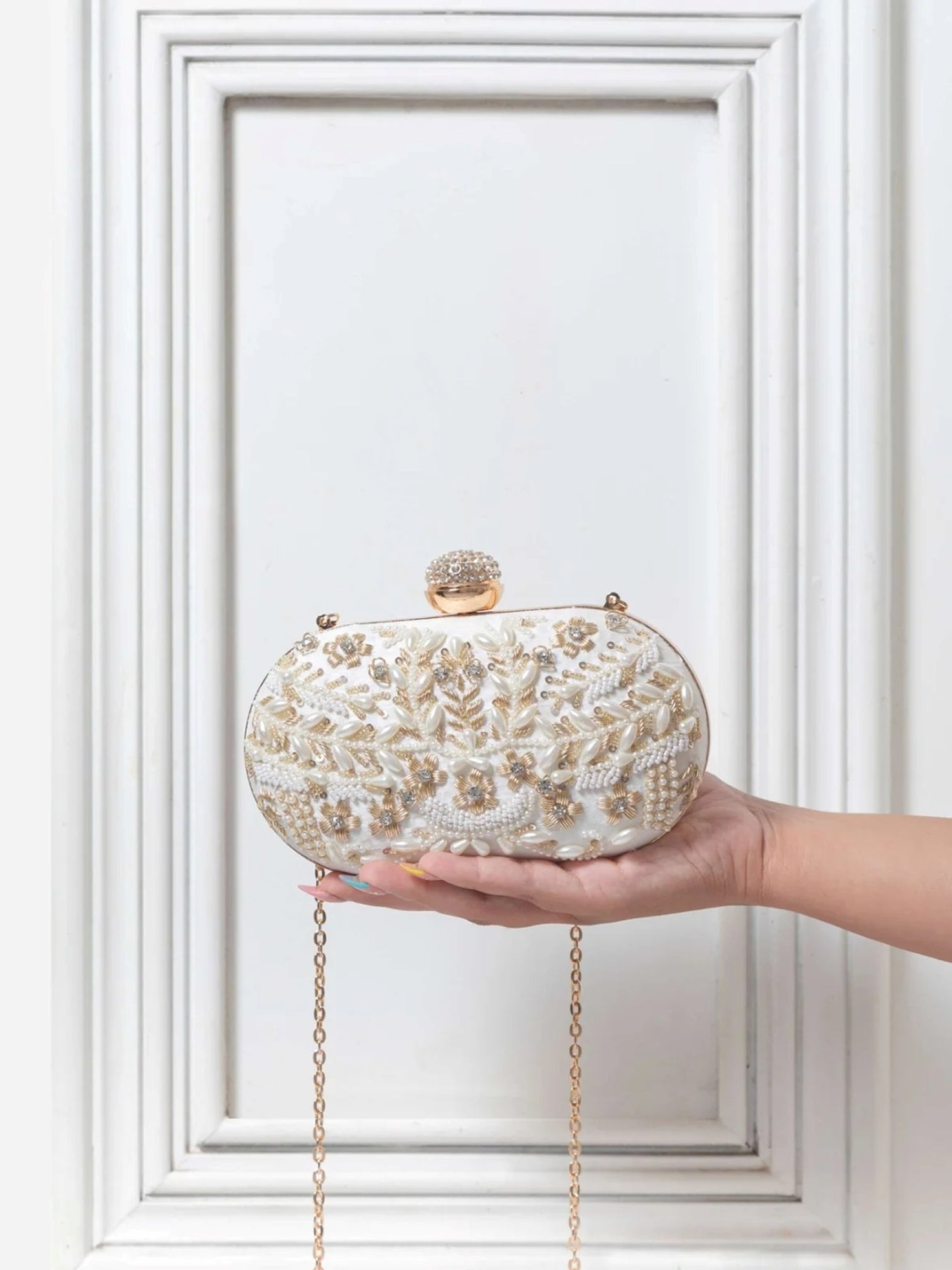 Elizah Zardozi Hand Embroidered Clutch