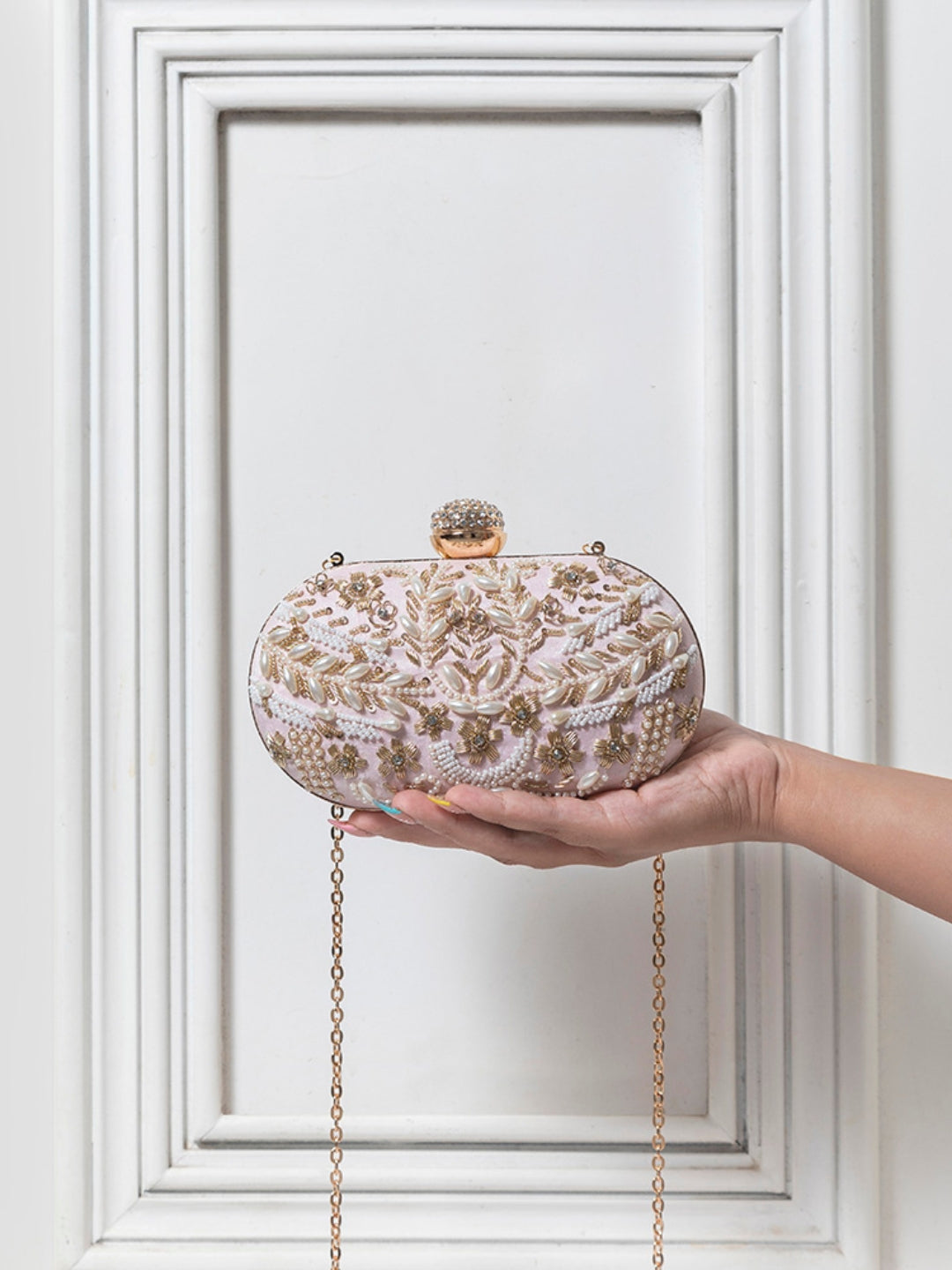 Elizah Zardozi Hand Embroidered Clutch