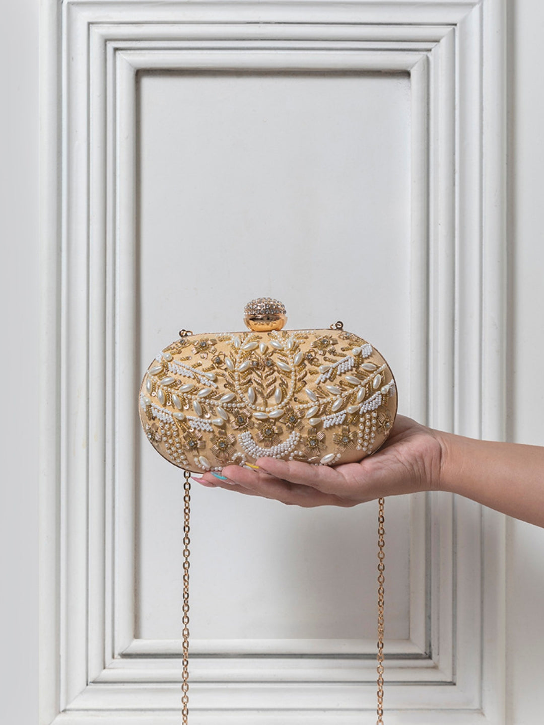 Elizah Zardozi Hand Embroidered Clutch