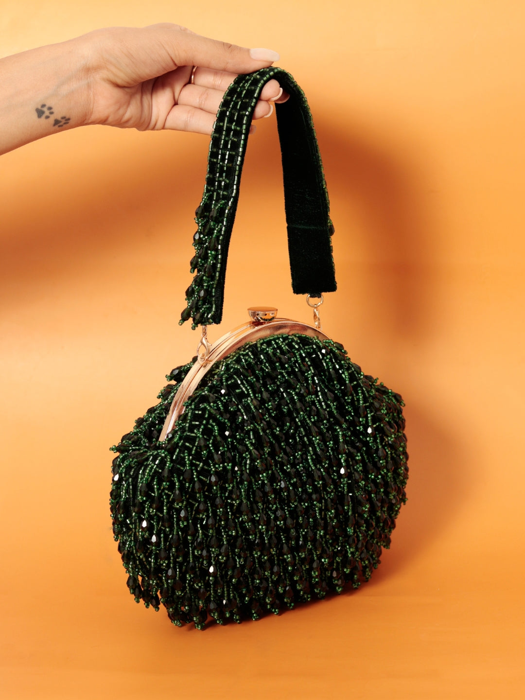 Rosa Batua Bag with Detachable Handle