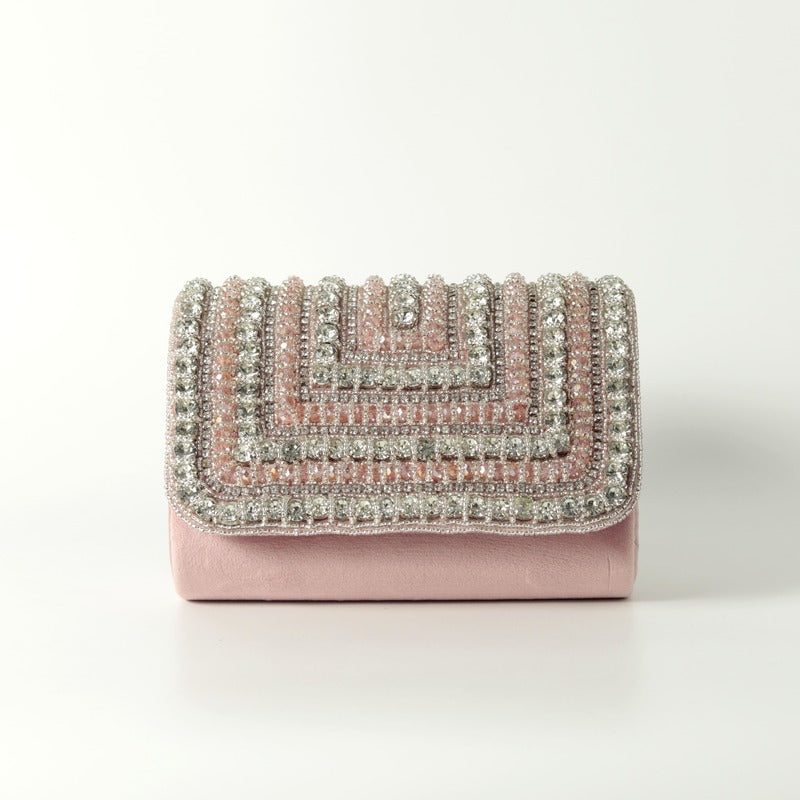 Nysa Embellished Flap over Clutch Bag