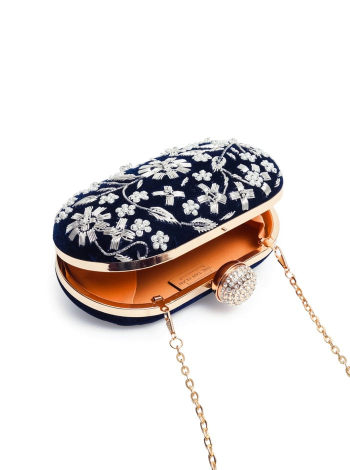 Baiza Zardozi Hand Embroidered Clutch