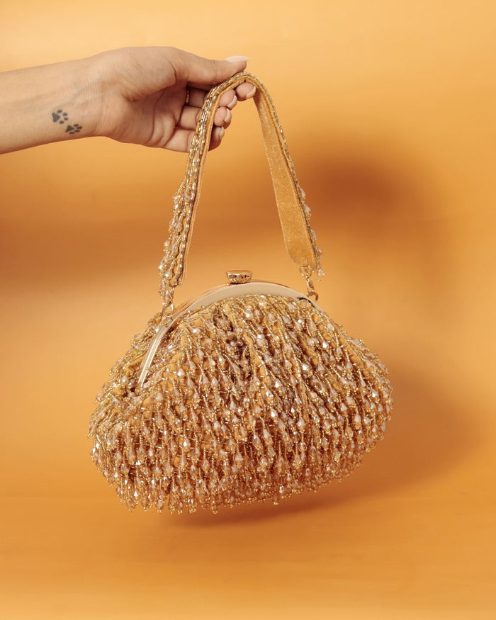 Rosa Batua Bag with Detachable Handle