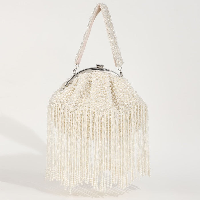 Pearl Batua Bag with Tassels