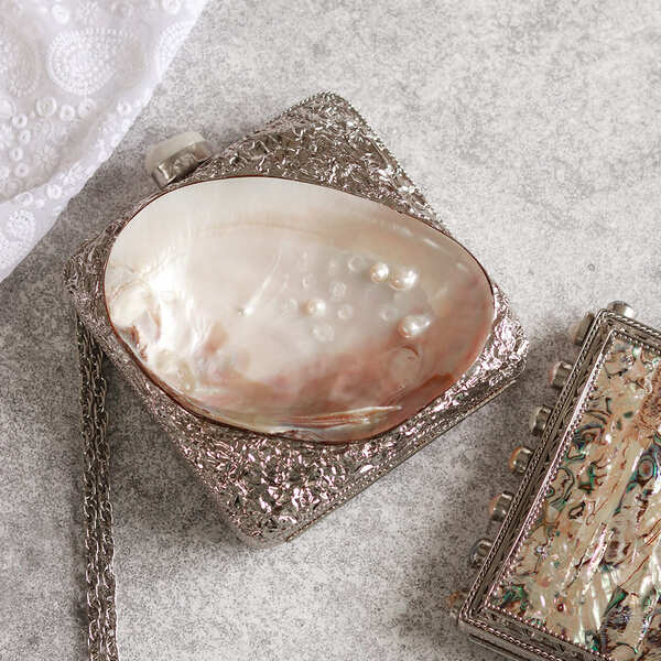 Mumtaz Mother of Pearl Clutch