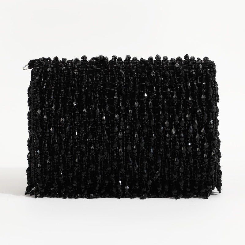 Rosa Beaded Flap over Clutch Bag