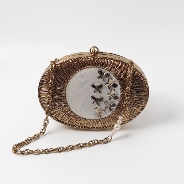 Titly Wirework With Mother of Pearl Clutch