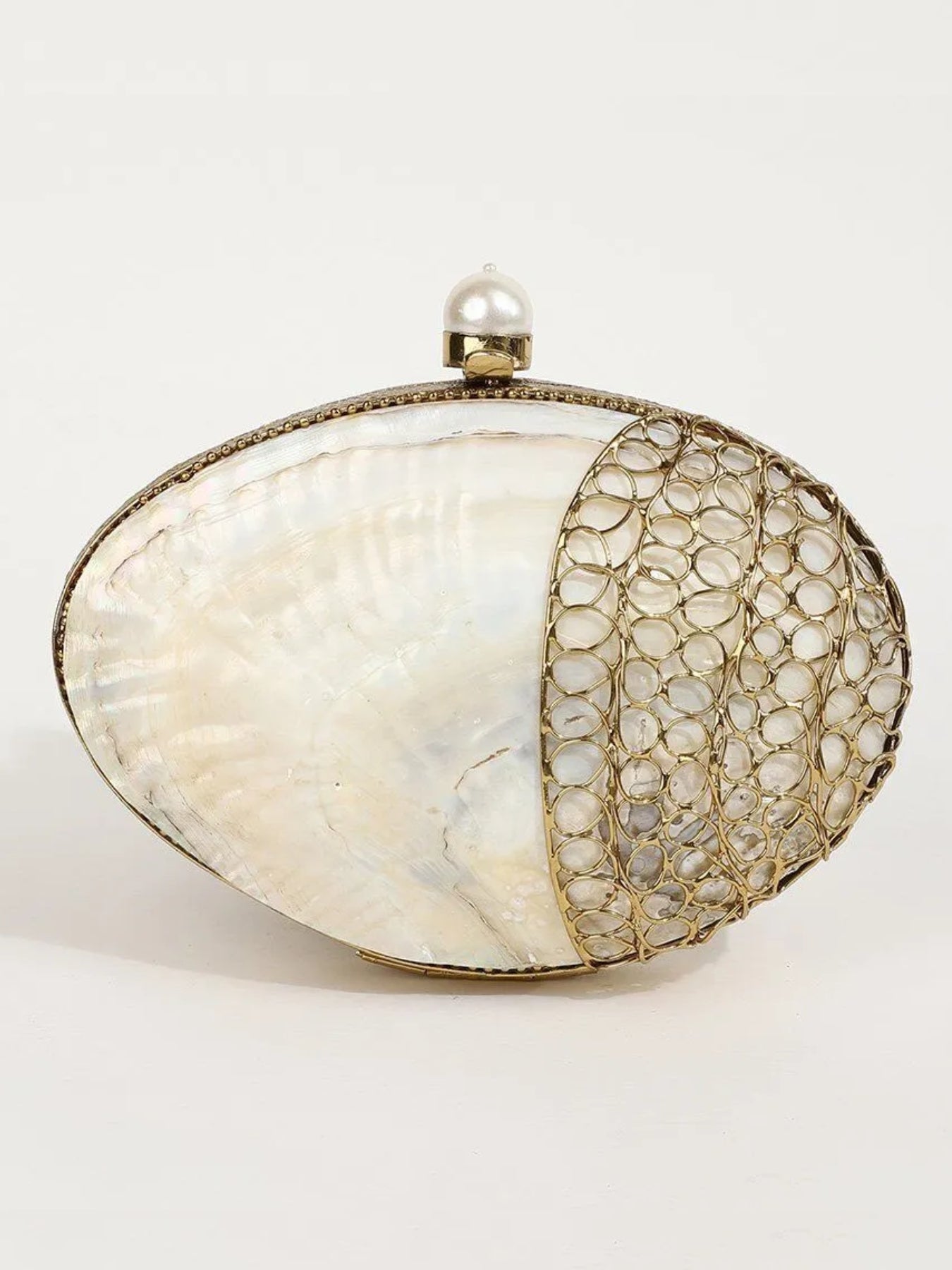 Seep Mother of  Pearl Clutch